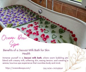 Read more about the article Benefits of a Jacuzzi Milk Bath for Skin Health – Ocean Dew Spa